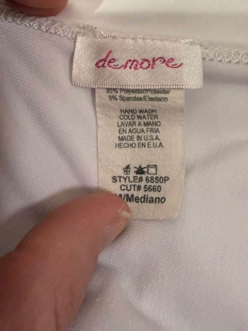 DeMore White One Shoulder Ruched Rhinestone Dress M - Picture 12 of 13